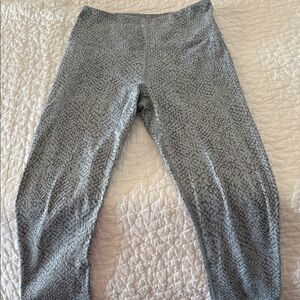 Varley Gray Patterned Leggings